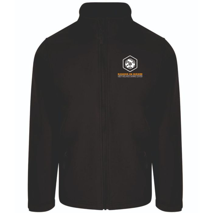 Board in Brum RX500 Black Softshell Jacket c/w breast logo