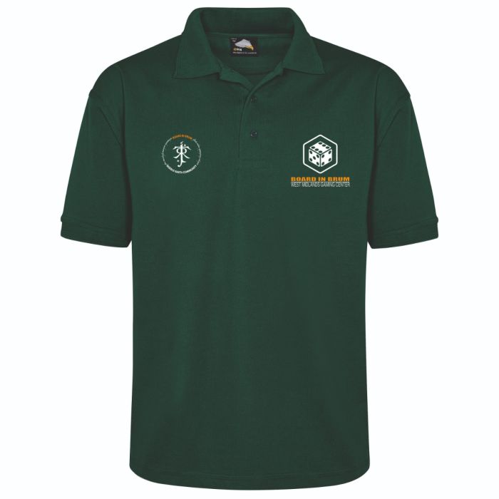 Double Logo Eagle Poloshirt c/w breast logo