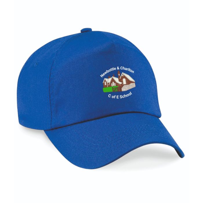 BB10B Royal Blue Baseball Cap c/w N&C printed logo