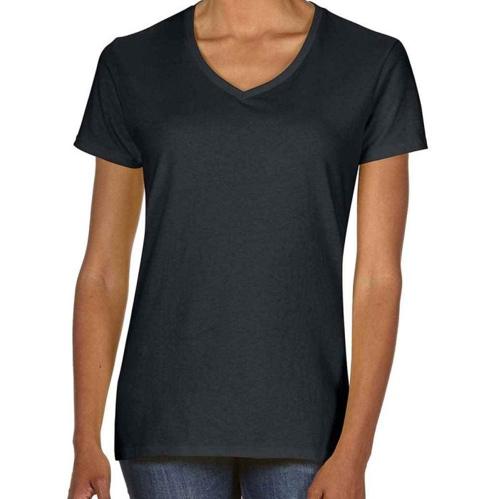 Gildan Ladies Premium Cotton® V Neck T-Shirt