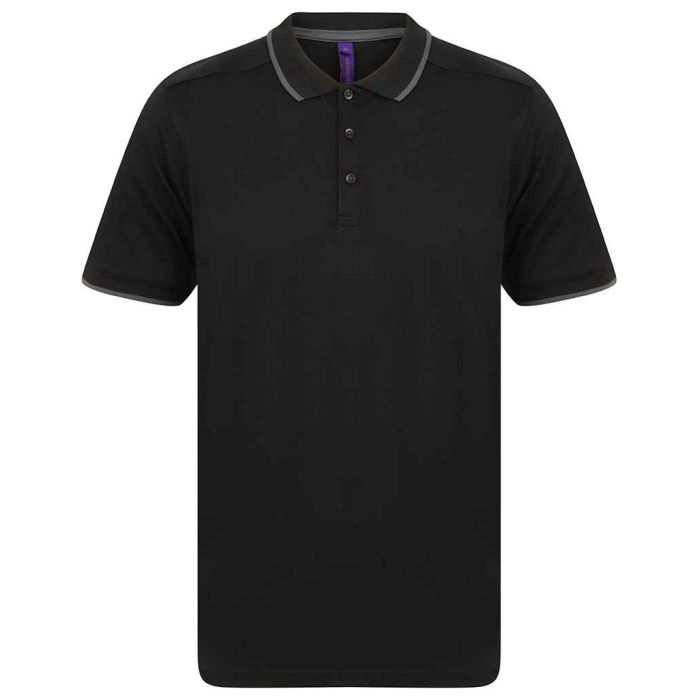 Henbury HiCool® Tipped Polo Shirt