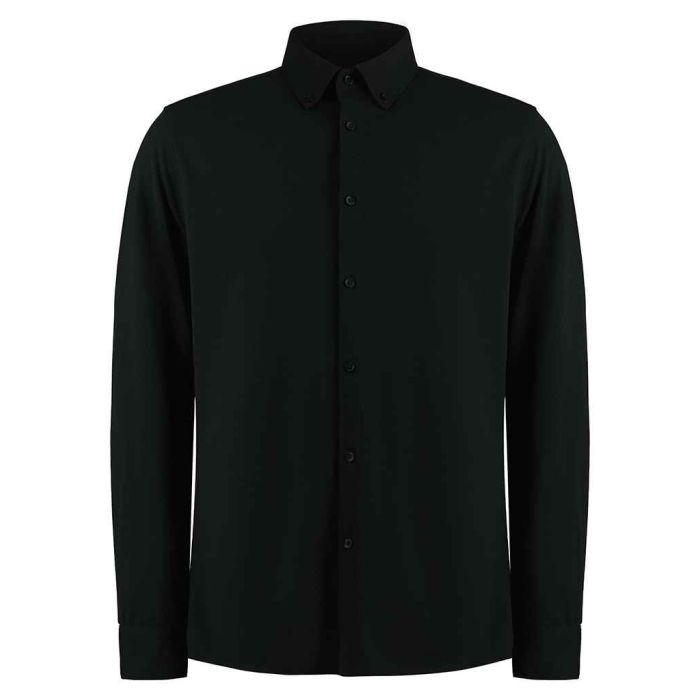 Kustom Kit Long Sleeve Superwash® 60°C Piqué Shirt