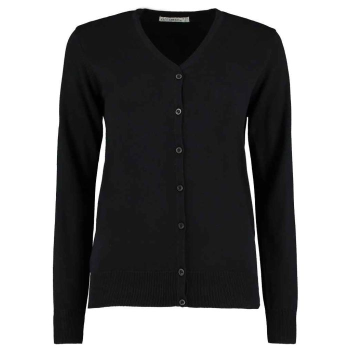 Kustom Kit Ladies Arundel Cotton Acrylic V Neck Cardigan