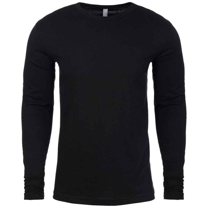 Next Level Apparel Cotton Long Sleeve Crew Neck T-Shirt