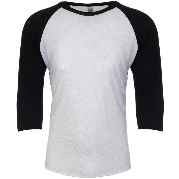 Next Level Apparel Unisex Tri-Blend 3/4 Sleeve Raglan T-Shirt