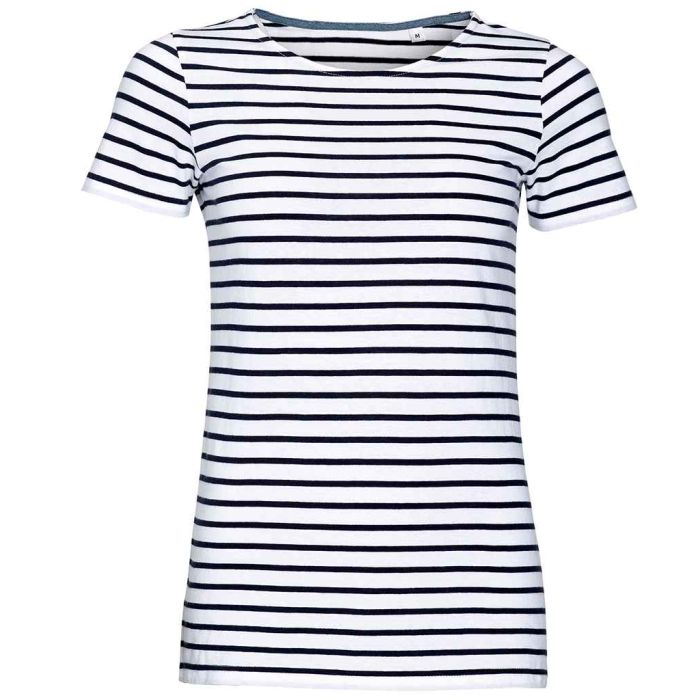 SOL'S Ladies Miles Striped T-Shirt