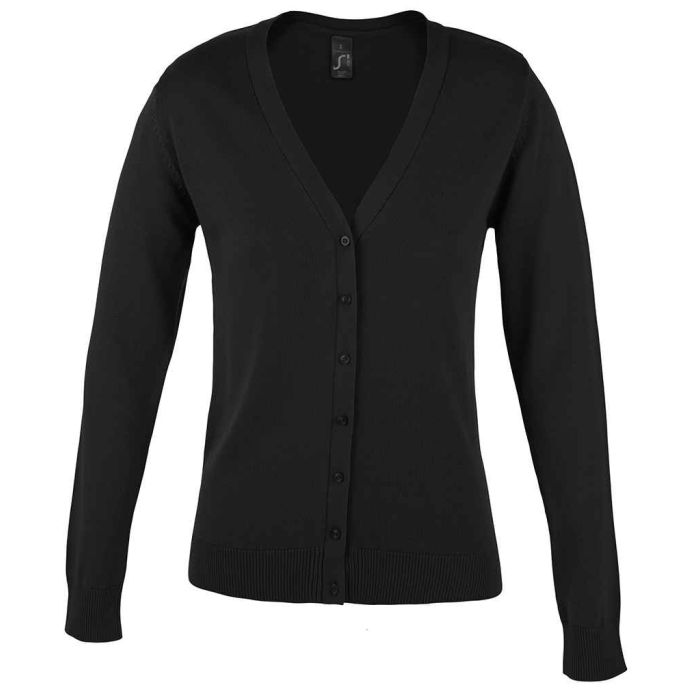 SOL'S Ladies Golden Cotton Acrylic V Neck Cardigan