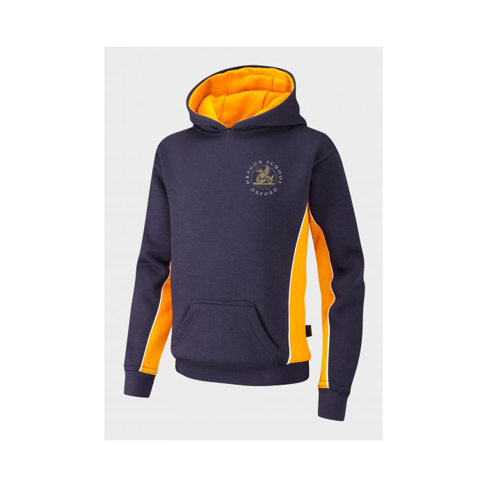 Adults Spirit Sports Contrast Hooded Top c/w Embroidered Dragon School Logo