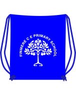 BG10 Royal Blue Drawstring Bag c/w Finmere Logo