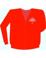 273B Kid's Red Cardigan c/w Finmere Logo