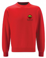 Roundwood 3SD Embroidered Red school Sweatshirt