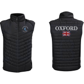 870 Apex Pro Gilet Black c/w Oxford Skating embroidered breast and large back logo
