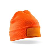 Result Double Knit Thinsulate™ Printers Beanie - Fluorescent Orange Size ONE