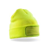 Result Double Knit Thinsulate™ Printers Beanie - Fluorescent Yellow Size ONE