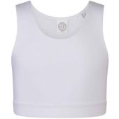 SF Minni Kids Fashion Crop Top - White/White Size 11-12
