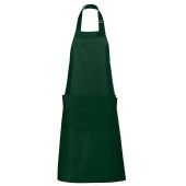 SOL'S Gala Long Bib Apron - Bottle Green Size ONE