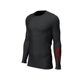 Adults Base Layer Black c/w Printed MJFC ON Sleeve