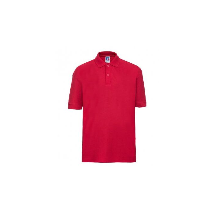 539B Kids Red Finmere PE Poloshirt (No logo)