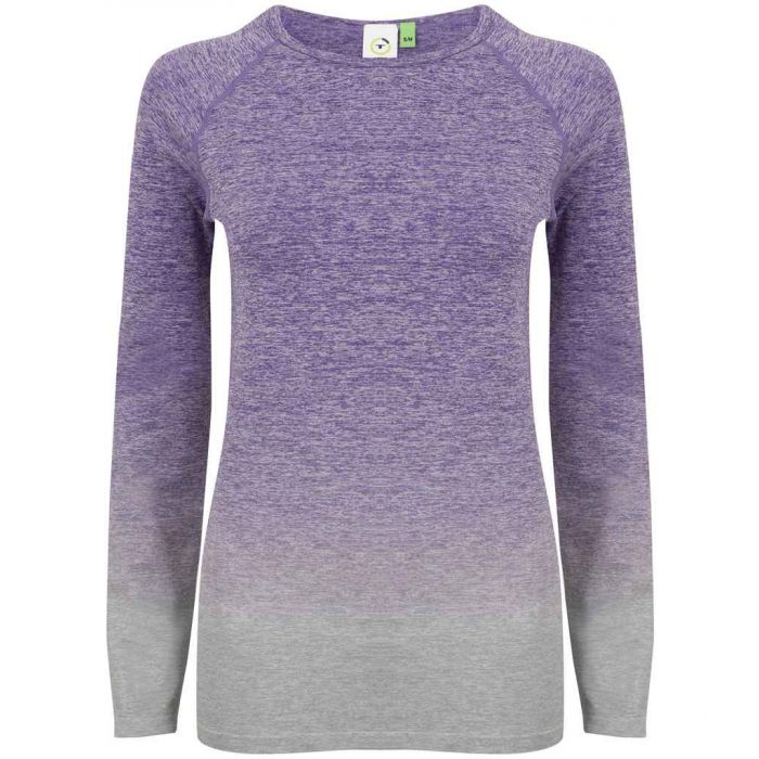 Tombo Ladies Seamless Fade Out Long Sleeve Top