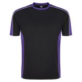 Avocet Wicking T-Shirt Black - Purple 5XL