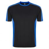 Avocet Wicking T-Shirt Black - Royal Blue 5XL