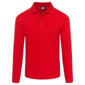 Weaver L/S Poloshirt Red 2XL