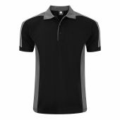 Avocet Poloshirt Black - Graphite 5XL