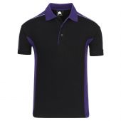 Avocet Poloshirt Black - Purple 5XL