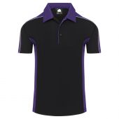 Avocet Wicking Poloshirt Black - Purple M