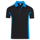 Avocet Wicking Poloshirt Black - Reflex Blue M