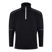 Fireback 1/4 Zip Sweatshirt Black - Black 5XL