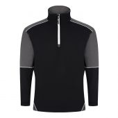 Fireback 1/4 Zip Sweatshirt Black - Graphite 5XL