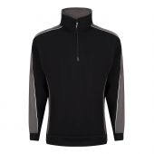 Avocet 1/4 Zip Sweatshirt Black - Graphite 5XL