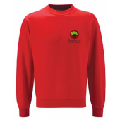 Unisex 3SD Embroidered Red school Sweatshirt-3-4 Years