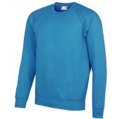 AWDis Academy Senior Raglan Sweatshirt - Sapphire Blue Size XXL