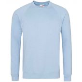 AWDis Academy Senior Raglan Sweatshirt - Sky Blue Size XXL