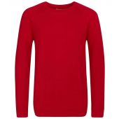 AWDis Academy Kids Raglan Sweatshirt - Red Size 13
