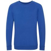 AWDis Academy Kids Raglan Sweatshirt - Royal Blue Size 13