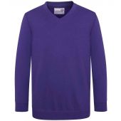 AWDis Academy Kids V Neck Sweatshirt - Purple Size 13