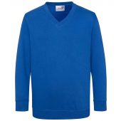 AWDis Academy Kids V Neck Sweatshirt - Royal Blue Size 13