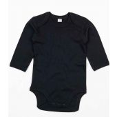 BabyBugz Baby Long Sleeve Bodysuit - Black Size 12-18