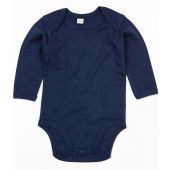 BabyBugz Baby Long Sleeve Bodysuit - Nautical Navy Size 12-18