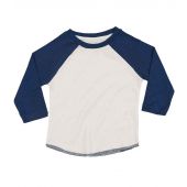 BabyBugz Baby Long Sleeve Baseball T-Shirt - White/Swiss Navy Size 18-24