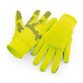 Beechfield Sports Tech Soft Shell Gloves - Fluorescent Yellow Size L/XL