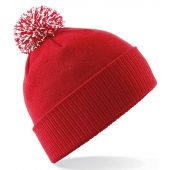 Beechfield Snowstar® Beanie - Classic Red/White Size ONE