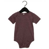 Bella Baby Jersey Short Sleeve Bodysuit - Heather Maroon Size 18-24
