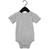 Bella Baby Tri-Blend Short Sleeve Bodysuit - Grey Tri-Blend Size 18-24
