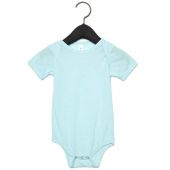 Bella Baby Tri-Blend Short Sleeve Bodysuit - Ice Blue Tri-Blend Size 18-24