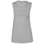 Bella Ladies Muscle Jersey Tank Top - Athletic Heather Size XL