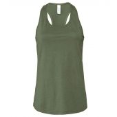 Bella Ladies Jersey Racer Back Tank Top - Military Green Size XL